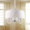 PENDING LAMP-LISSE-classic-with-silver-fixing-and-glass-crystals