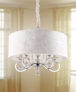 PENDING LAMP-LISSE-classic-with-silver-fixing-and-glass-crystals