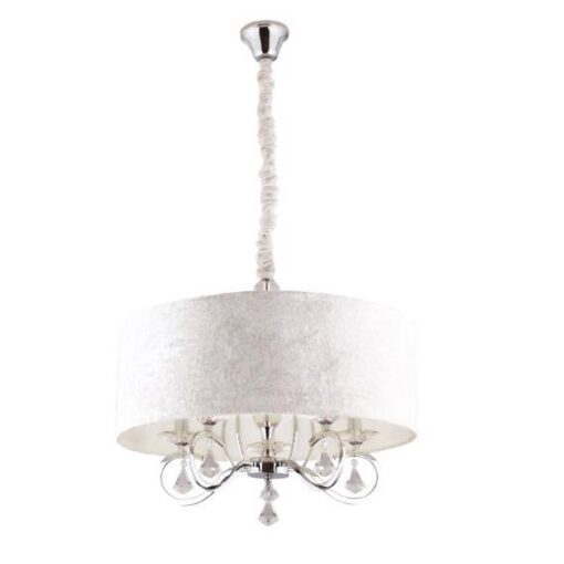 PENDING LAMP-LISSE-classic-with-silver-fixing-and-glass-crystals