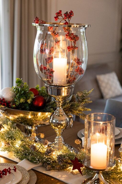 LAMPION-glass-with-metal-base-large-classic