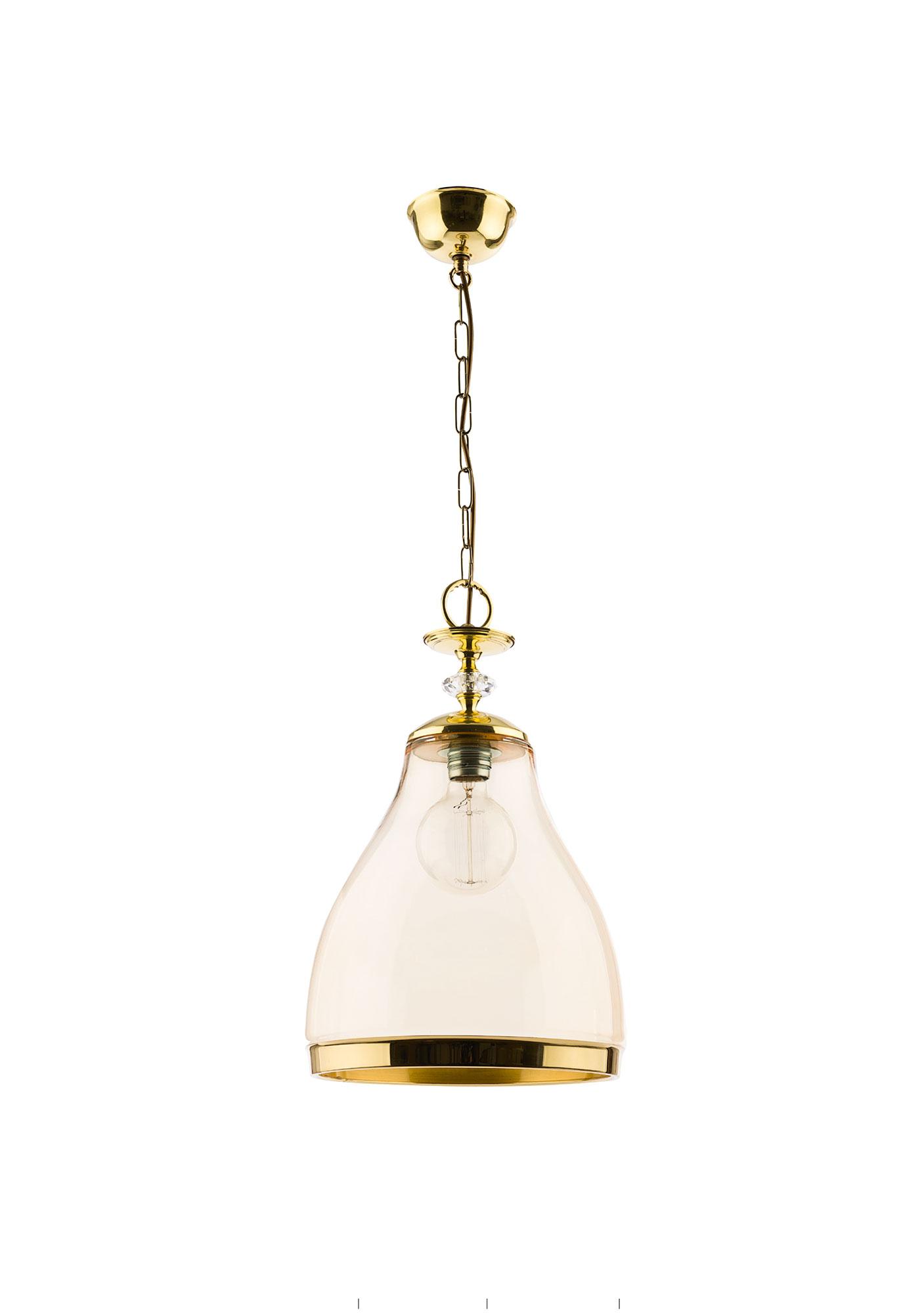 transparent/brass