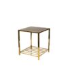 COFFEE TABLE auxiliary table, gold base, modern