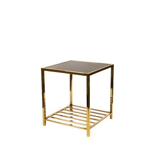 COFFEE TABLE auxiliary table, gold base, modern