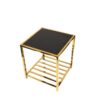 COFFEE TABLE auxiliary table, gold base, modern 1