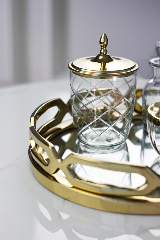 gold-tray-with-lustrous-bottom-circle-elegant-decorative-styling-glamour
