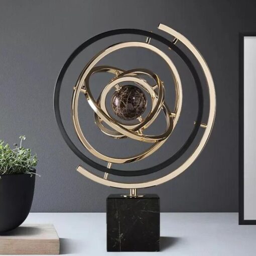 DECORATION-UNIVERSE-metal-marble-in-classical-style-globe