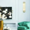 FIATTO PARETTE OLD GOLD metal and glass wall lamp modern beautiful