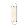LIBERO PARETTE CROMO SHINKIT silver fixture white lampshade glamour style beautiful