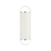 LIBERO PARETTE CROMO SHINKIT silver luminaire white lampshade glamour style2