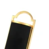 LIBERO PARETTE GOLD NERO CROCKET Gold gold fixture black lampshade glamour style decorative.