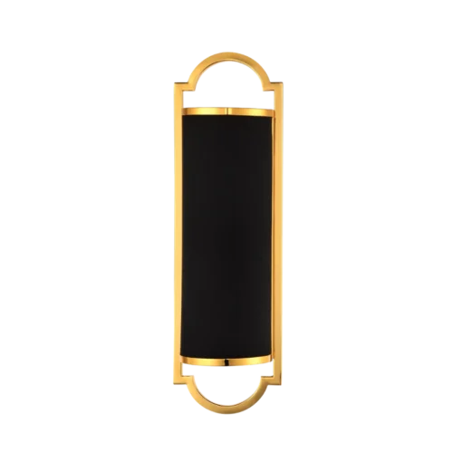 LIBERO PARETTE GOLD NERO SHINKIT gold fitting black lampshade glamour style exclusive