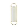 LIBERO PARETTE OLD GOLD CINEMA gold fixture white lampshade glamour style