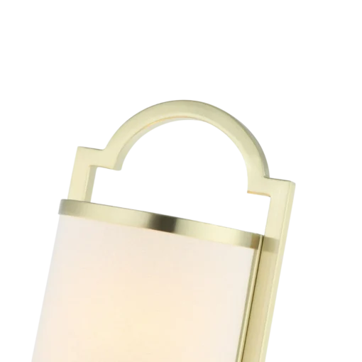 LIBERO PARETTE OLD GOLD SHINKIT gold fitting white lampshade glamour style beautiful