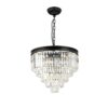 ARTICO metal pendant lamp with crystal glamour shade