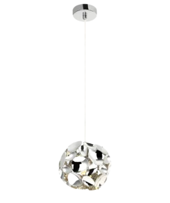 CARERA CROMO S pendant lamp metal chrome modern beautiful