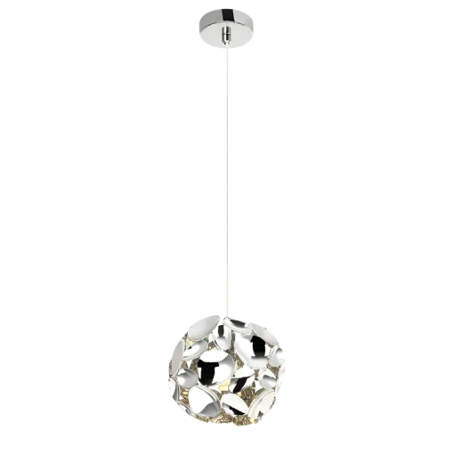 CARERA CROMO S pendant lamp metal chrome modern beautiful