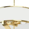 GERDO GOLD PENDING LAMBER gold fixture white lampshade glamour style exclusive