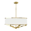 GERDO GOLD PENDING LAMBER gold fixture white lamp shade glamour style beautiful