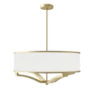 GERDO OLD GOLD PENDING LAMP gold fixture white lamp shade glamour style beautiful.