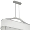 GERDO OVALE CROMO PENDING LAMP silver fixture white lampshade glamour style exclusive