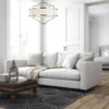 STESSO CROMO S pendant light silver fixture white lampshade modern beautiful