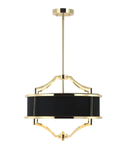 STESSO GOLD NERO S PENDING LAMP gold fitting black lamp shade modern beautiful.