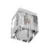 PLAFON CUBO CLARO silver with crystal shade glamour style decorative