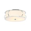 PLAFON PIRELO CROMO silver fixture white lampshade modern decorative