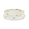 PLAFON PIRELO OLD GOLD gold fitting white lampshade modern glamour