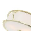 PLAFON PIRELO OLD GOLD gold fitting white lampshade modern beautiful
