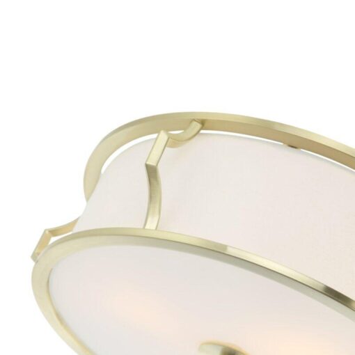 PLAFON PIRELO OLD GOLD gold fitting white lampshade modern beautiful