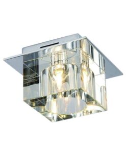 PLAFON ROCCO silver with crystal shade glamour style