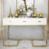 CONSOLE-WHITE-FOR-SALOON-OR-ANTEROOM-WITH-THREE-DRAWERS-ON-GOLDEN-LEGS