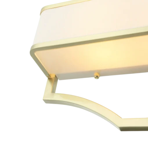 GERDO PARETTE OLD GOLD CRIMINAL gold fixture white lampshade glamour style decorative.