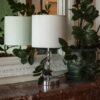 TABLE LAMP-GRACE-modern-with-perl-white-shade-large