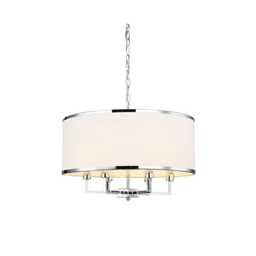CASA CROMO M metal pendant lamp silver classic elegant