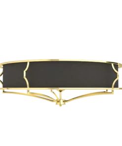 PLAFON STESSO GOLD NERO L gold fitting black shade modern beautiful.