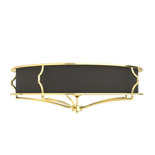 PLAFON STESSO GOLD NERO L gold fitting black shade modern beautiful.