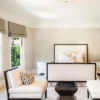 PLAFON STESSO OLD GOLD L gold fitting white lampshade modern glamour