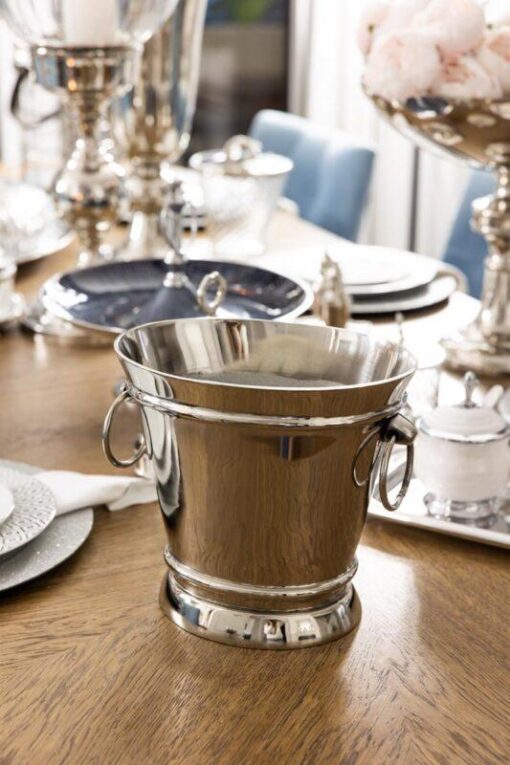 COOLER bucket silver in classic style