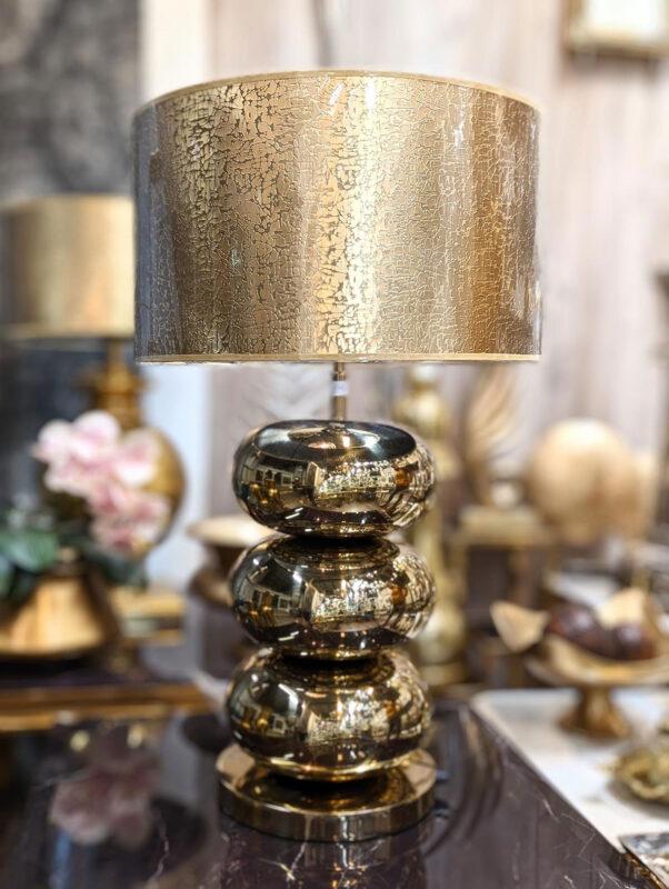 Gold lampshade