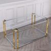 CARD TABLE-GOLD-SILVER-glass-top-glamour-style-D