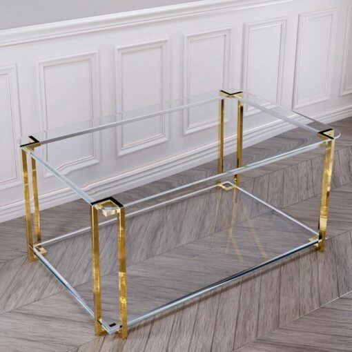 CARD TABLE-GOLD-SILVER-glass-top-glamour-style-D