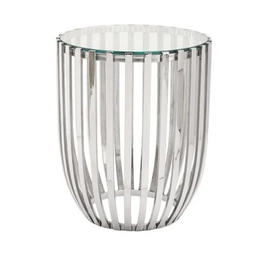 CABLE-TABLE-transparent-top-silver-base-modern-salon