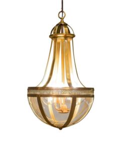 pendant-lamp-glass-in-gold-frame-in-glamour-style