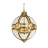 gold stainless steel glass ball pendant lamp ideal for glamour style interiors