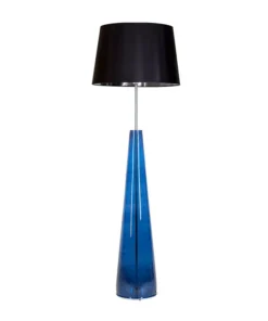 FLOOR LAMP-4concepts-Berlin-Blue-50-40×35-cm-Beautiful-blue-base-black-abasement