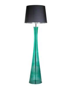 FLOOR LAMP-4concepts-Siena-Transparent-Green-50-40×35-cm-Black-Silver-Abase.