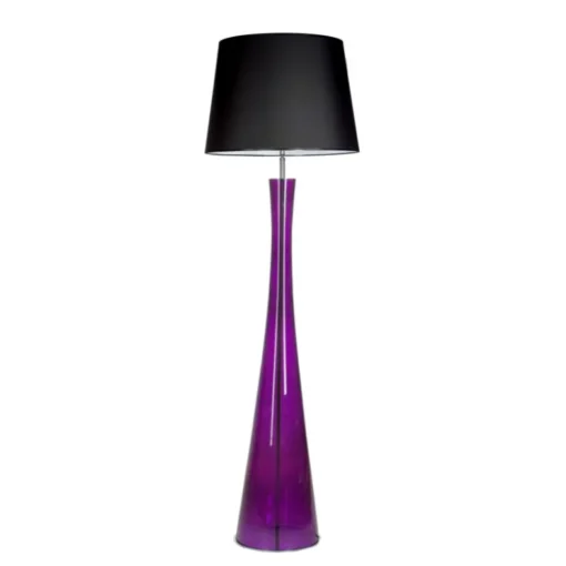 FLOOR LAMP-4concepts-Siena-Transparent-Purple-50-40×35-cm-Beautiful-Black-White-Abase-Modern