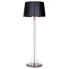 4concepts Zurich Transparent Black Glamour Lampshade Floor Lamp